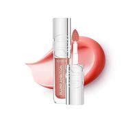 L'Oreal Paris Lip Oil, Plump Ambition with Hyaluronic Acid & Tripeptides, Smoother & Plumper Lip Appearance, Glass-Like Finish, Shade 650 Nude Macaron, 5ml