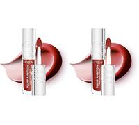 L'Oreal Paris Lip Oil, Plump Ambition with Hyaluronic Acid & Tripeptides, Smoother & Plumper Lip Appearance, Glass-Like Finish, Shade 485 Wine O'Clock, 5ml (Pack of 2)