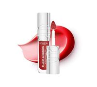 L'Oreal Paris Lip Oil, Plump Ambition with Hyaluronic Acid & Tripeptides, Smoother & Plumper Lip Appearance, Glass-Like Finish, Shade 390 Cherry Cherie, 5ml