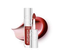 L'Oreal Paris Lip Oil, Plump Ambition with Hyaluronic Acid & Tripeptides, Smoother & Plumper Lip Appearance, Glass-Like Finish, Shade 485 Wine O'Clock, 5ml