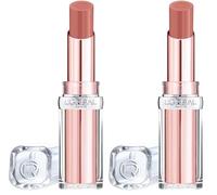L'Oreal Paris Lipstick, Balm-In-Lipstick, Keep Lips Hydrated, Smooth & Moisturising, Natural-Looking Shiny Finish, Glow Paradise, Shade: 642 Beige Eden (Pack of 2)