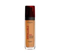 L'Oréal Paris Liquid Foundation, Full Coverage, Lasting Wear, Hydrating, Water & Transfer-Proof, Lightweight, Fresh, Dewy & Glowing Skin, 330 Hazelnut