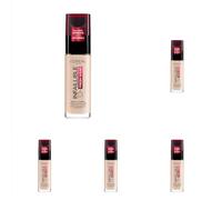 L'Oréal Paris Liquid Foundation, Full Coverage, Lasting Wear, With Vitamin C and SPF 25, Infallible 32H Fresh Wear, 15 Porcelain (Pack of 5)