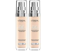 L'Oreal Paris Liquid Foundation, Super-Blendable Skincare, Infused with Hyaluronic Acid, True Match, 1C, 30ml (Pack of 2)