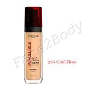 L'Oréal Paris Infallible Liquid Foundation Full Coverage 235 Honey | With Vitamin C, Fresh, Dewy & Glowing Skin, Lasting Wear, Water & Transfer-Proof, Lightweight