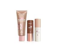 L'Oréal Paris Lumi French Riveria Glow Bundle, Bronzer Stick, Glotion Foundation and Highlighter