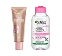 L'Oreal Paris Lumi Glotion Medium & Garnier Micellar Water 100ml Duo
