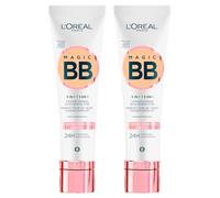 L'Oréal Paris Magic BB Cream 5in1 Moisturizing Antioxidant Uniforming Smoothing Illuminating 24h Fig Extract Protection SPF 20 Light and Creamy Texture Medium Light Color - 2 Cosmetics