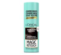 L'Oréal Paris Magic Retouch Temporary Root Touch Up Spray, Dark Iced Brown | Temporary Hair Dye Spray, Instant 100% Grey Coverage, Flawless Blend, Quick and Easy Application