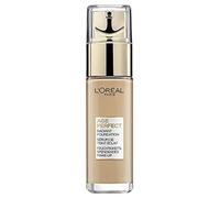 L'Oréal Paris Make up for mature skin, liquid foundation with SPF 17, for a radiant complexion, moisturising, age perfect make-up, no. 150 beige cream, 1 x 30 ml