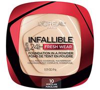 L'Oreal Paris Make-up Infallible Fresh Wear Foundation Powder, Porcelain 010, 0.5 ml