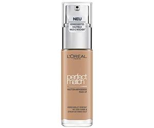 L'Oréal Paris Make Up, Liquid Foundation with Hyaluronic and Aloe Vera, Perfect Match Make-Up, No. 4.5.N True Beige, 30 ml