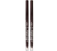 L'Oreal Paris Makeup Infallible Never Fail Original Mechanical Pencil with Built-In Sharpener, Black/Brown, 2-Piece