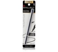 L'Oreal Paris Makeup Infallible Super Slim Long-Lasting Liquid Eyeliner Ultra-Fine Felt Tip Quick Drying Formula Glides on Smoothly Grey 0.03 fl