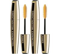 LOreal Paris Makeup Voluminous Million Lashes Mascara Volumizing Collagen Infused Eye Makeup Amplifying Mascara Brush Washable Blackest Black