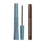 L'Oréal Paris Mascara and Eyeshadow Makeup Bundle, Telescopic Waterproof Mascara and Paradise Le Shadow Stick, Shade Waterproof Black and Satin Brown
