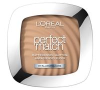 L'Oréal Paris Powder Make Up Mattifying Compact Powder with SPF 8 Includes Mirror and Sponge, Perfect Match Powder, No. 5.D/5.W Dore/Warm, 9 g (1 pack)
