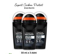 L'Oreal Paris Men Carbon Total Protection 48HAnti-Perspirant Roll on 50ml x 3pk