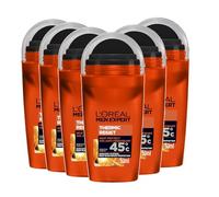 L'Oréal Men Expert Thermic Resist 48H Anti-Perspirant Deodorant for Men 50 ml Pack of 6, Bulk Buy