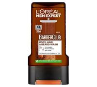 L'Oréal Paris Men Expert Barber Club 3-in-1, Body, Hair & Beard XXL Wash Enriched with Cedarwood Oil to Cleanse & Removes Beard Flakes, 400ml