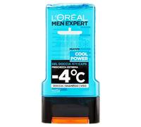 L'Oréal Paris Men Expert Cool Power Shower Gel for Men, Cooling Menthol Effect Regenerates Skin (Face, Body and Hair) Gently Without Drying Out, 1 x 300 ml