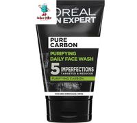 L'Oreal Paris Men Expert Face Wash Pure Charcoal, 100 ml (Pack of 2)uk Seller