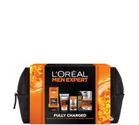 L'Oreal Paris Men Expert Fully Charged Washbag 4 Piece Gift Set For Him