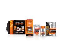 L'Oreal Paris Men Expert Fully Charged Washbag 4 Piece Gift Set for Him (Worth £25.00)