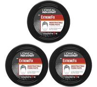 L'Oreal Paris Men Expert Hair Style Paste, Extreme Fix Extra Strong Hold Hair Product Invincible Paste (Pack of 3)