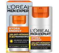 L'Oréal Paris Men Expert Invigorating Face Cream with SPF 15, 24H Anti-Fatigue Moisturiser, Vitamin C & Proteins, Hydra Energy, 50 ml
