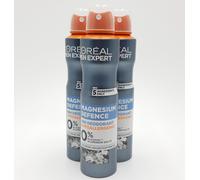 L'Oreal Men Expert Hypoallergenic Deodorant, Magnesium Defence Hypoallergenic 48 Hour Protection Mens Deodorant-No colour No Size