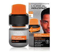 L'Oréal Paris Men Expert Men's One-Twist All-in-One Colour Natural Result, Easy and Quick Application, Natural Black (01)