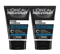 L'Oréal Paris Men Expert Pure Charcoal Anti-Blackhead Face Scrub 100ml (2 Pack)