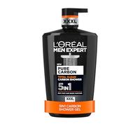 L'Oréal Paris Men Expert Shower Gel Pure Carbon 5-in-1 Body XXXL 1L Pump | Powered by Purifying Carbon, Removes Dirt And Oil, 5-In-1 Body, Face, Shaving, Cleansing Body Wash, XXL
