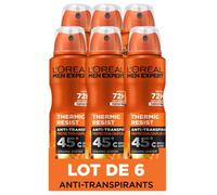L'Oréal Paris Men Expert Thermic Resist Deodorant Spray 150ml (Pack of 6)