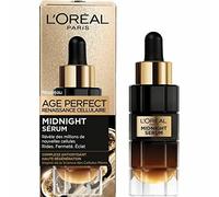 L'Oréal Paris - Midnight Anti-Ageing Face Serum - Anti-Wrinkle, Radiance & Firmness Care - With Protective Antioxidant Complex - For All Skin Types - Age Perfect Cellular Renaissance - 30 ml