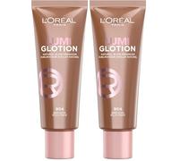 L'Oréal Paris Multi-Use Glow Enhancer, 24h Hydration with Shea Butter and Glycerin, for Face and Body, Paradise Lumi Glotion, Shade 904: Deep Glow, 40 ml (Pack of 2)