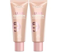 L'Oréal Paris Multi-Use Glow Enhancer, 24h Hydration with Shea Butter and Glycerin, for Face and Body, Paradise Lumi Glotion, Shade 902: Light Glow, 40 ml (Pack of 2)