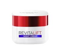L’Oréal Paris Revitalift Hydrating Night Cream, Anti-Wrinkle Moisturising Formula to Reinforce Skin Elasticity, Smoother and Firmer Skin, Pro-Retinol and Elasti-Peptides, 50ml