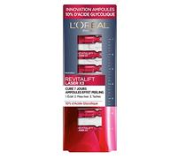 L'Oréal Paris - Peeling Effect Ampoules - 7 Day Anti-Aging Treatment - Anti-Stain & Smoothing - New Skin Effect in 7 Days - With Glycolic Acid - Revitalift Laser X3 - 7x 1ml