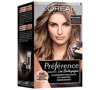 L'Oréal Paris Permanent Hair Colour, Hair Dye Set with Colouration and Touch Applicator, for Dark Blonde to Light Brown Hair, Préférence Balayage
