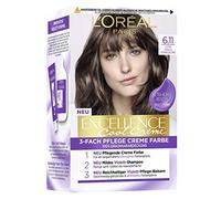 L'Oréal Paris Permanent Hair Colour with Ultra Cool Colour, 100% Grey Coverage Set with Colouration, Shampoo and Conditioner, Excellence Cool Creme #6.11 Ultra Ash Dark Blonde (Blond)