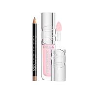 L'Oreal Paris Plump Ambition Lip Oil Cristal Clear 101 & NYX Slim Lip Liner Cocoa Duo