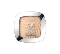 L'Oréal Paris Powder Foundation, Super-Blendable, With Hyaluronic Acid, Light Texture for a Flawless Finish, True Match Perfecting Powder, W1