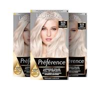 L'Oréal Paris Préférence 11.11 Ultra Light Cool Crystal Blonde (Iceland) Pack of 3 x 183 g