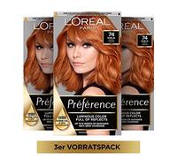L'Oréal Paris Préférence 7.4 Copper Blonde (Dublin) Pack of 3 x 213 g
