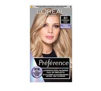 LOral Paris Preference Permanent Hair Dye, Luminous Colour, Light Ash Blonde 8.1