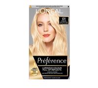 LOreal Paris Preference Hair Dye, Long Lasting, Luminous Permanent Hair Colour, 01, Prague