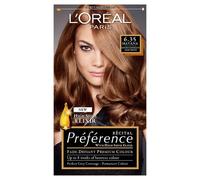 L'Oreal Paris Preference Hair Dye, Long Lasting, Luminous Permanent Hair Colour, 6.35, Havana, pack of 3