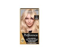 LOral Paris Preference Permanent Hair Dye, Luminous Colour, Light Ash Blonde 9.1